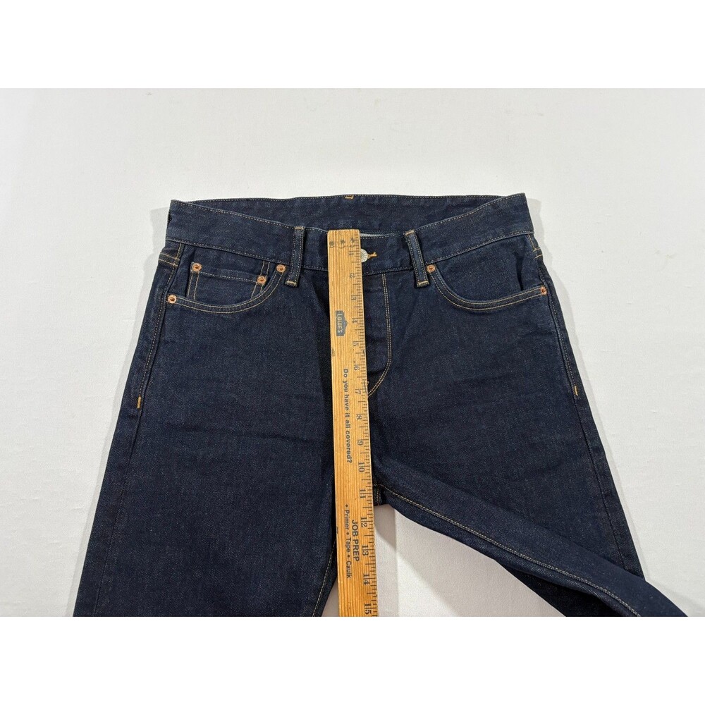 Buck Mason Mens Dark Wash 14oz Double Dipped Slim Fit Denim Jeans Sz 31x34 USA - Picture 5 of 13